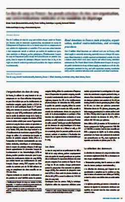 couverture du document : Drépanocytose et transfusion sanguine : la politique de l'Etablissement Français du Sang