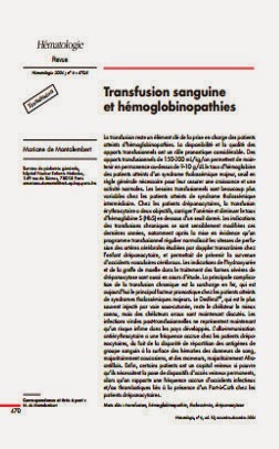couverture du document : Production ex vivo des globules rouges et perspectives transfusionnelles