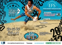 affiche du anglet beach rugby