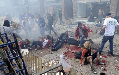 photo de l'attentat à Boston