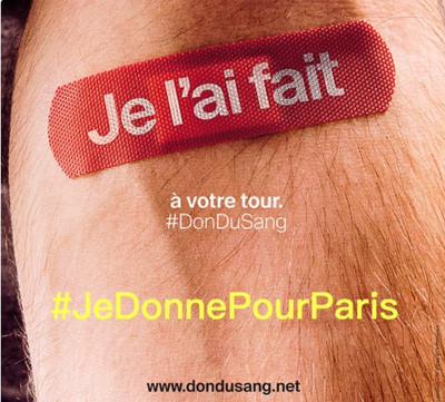 Appel au don de sang pour les blessés de Paris