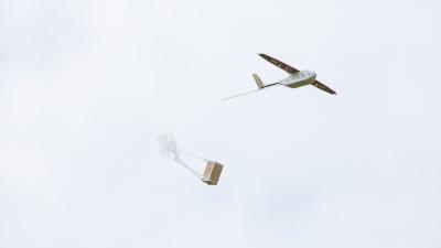 Photo du drone pour le transport de produits sanguins labiles