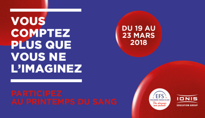 Opération don du sang pour l'ISEG de Nantes