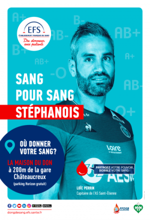 Campagne de promotion de la Maison du don de sang de Saint Etienne