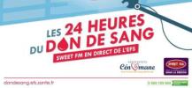 Affiche des 24 heures du don de sang au Mans