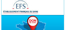 carte de france aves le slogan pour sauver une vie c'est ici