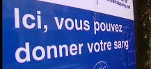 pancarte : ici vous pouvez donner votre sang