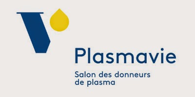 Logo de plasmavie, établissement de dons de plasma d'Héma-Québec