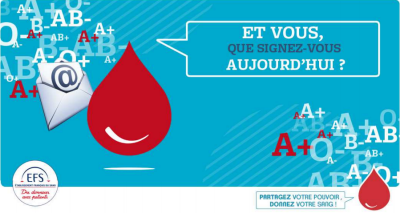 Campagne de promotion du don de sang par les e-mail